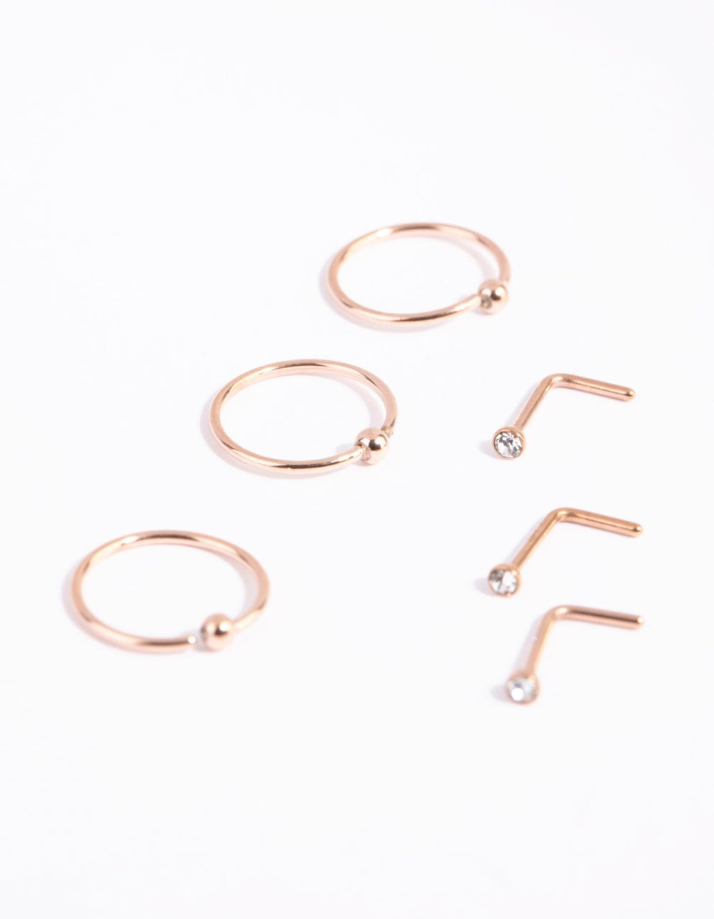 Fine Gold Nose Ring 6-Pack - Image 2