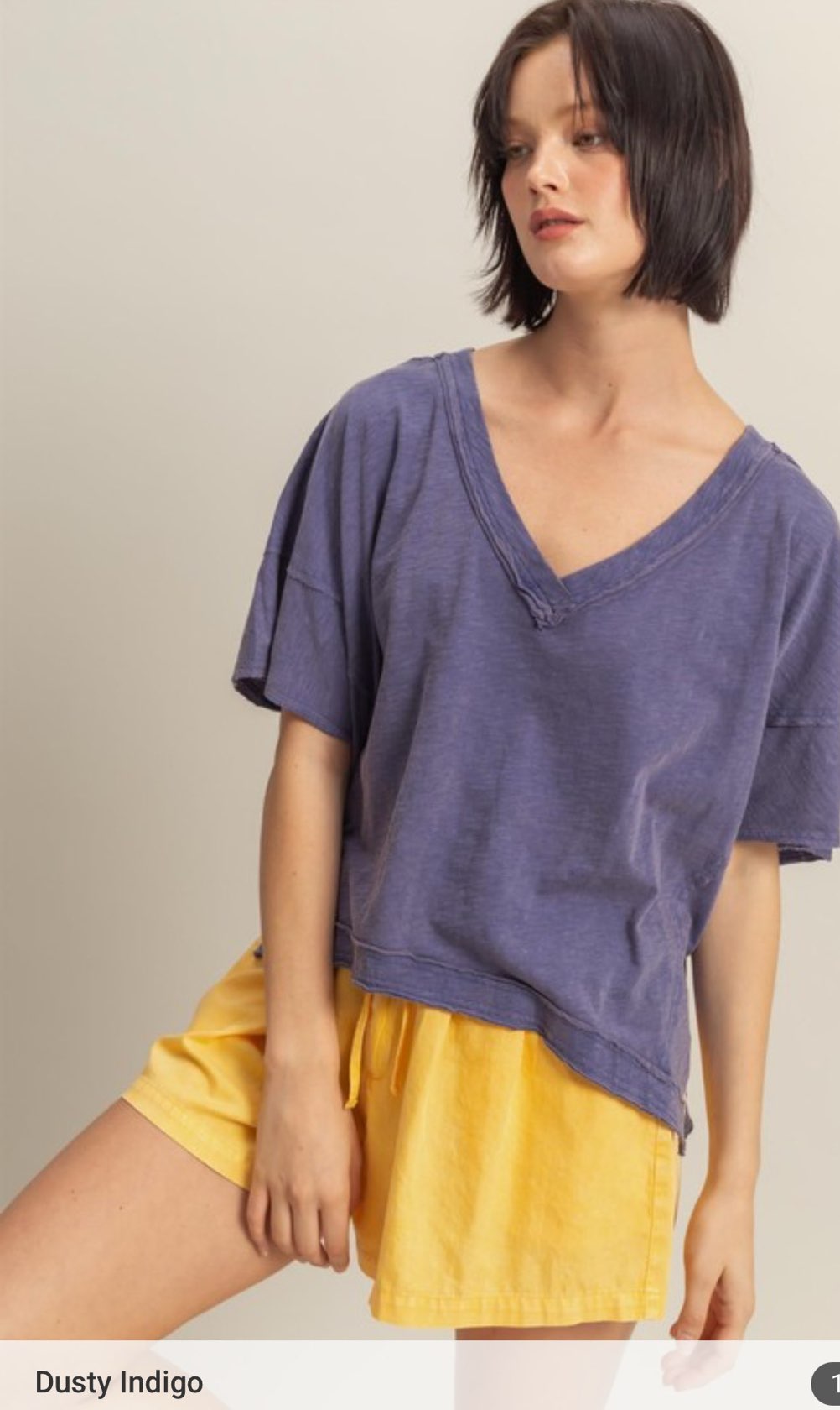 Oversized V-Neck Shirt