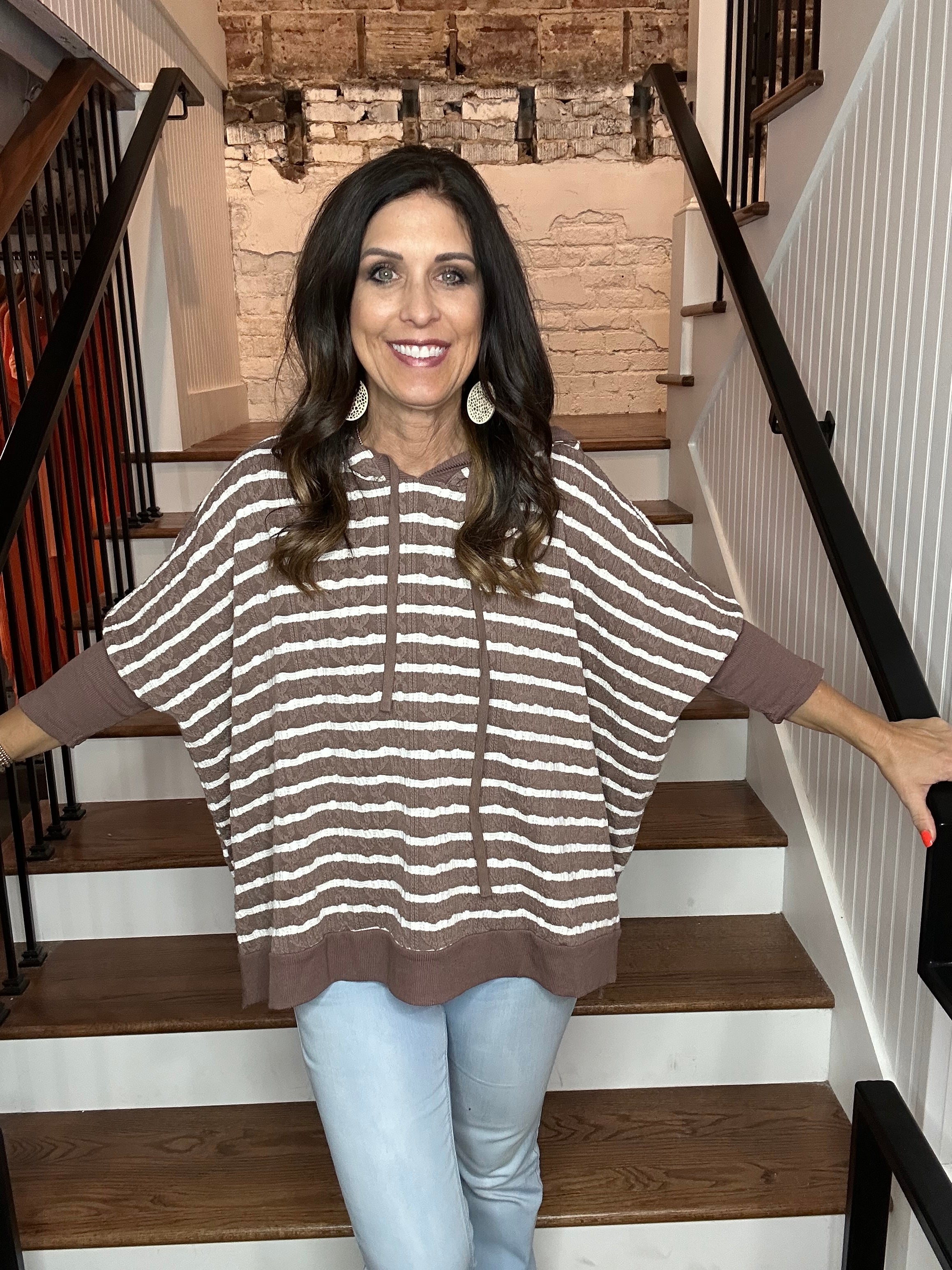 Textured Stripe Pullover