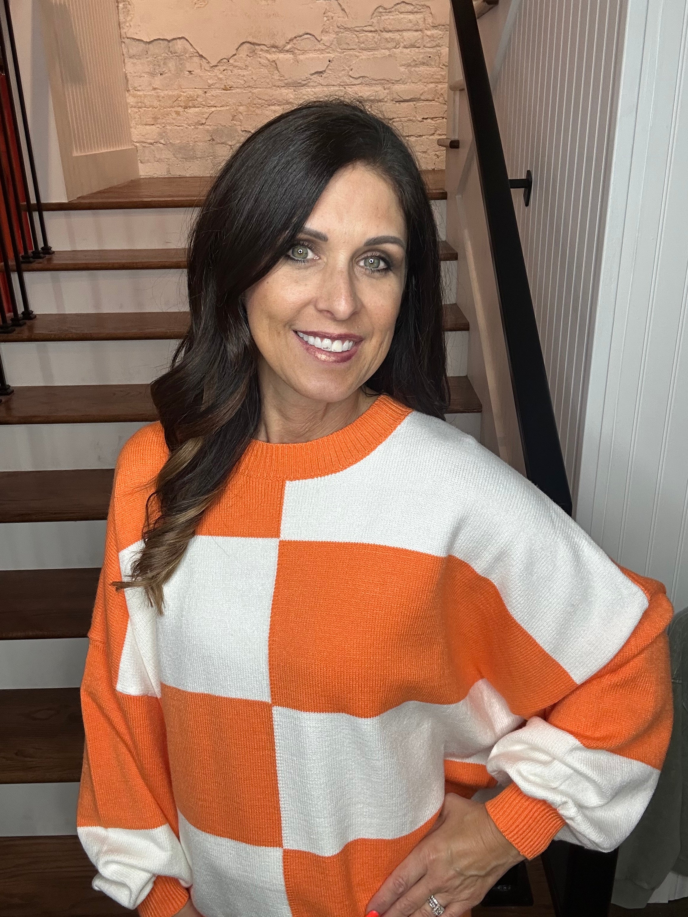 Oversized Checkerboard sweater