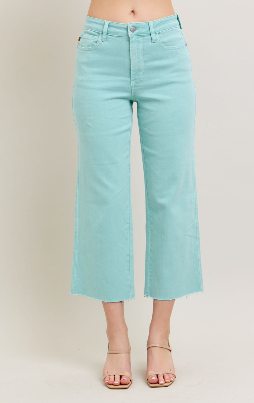 Judy Blue Dyed Wide Crop
