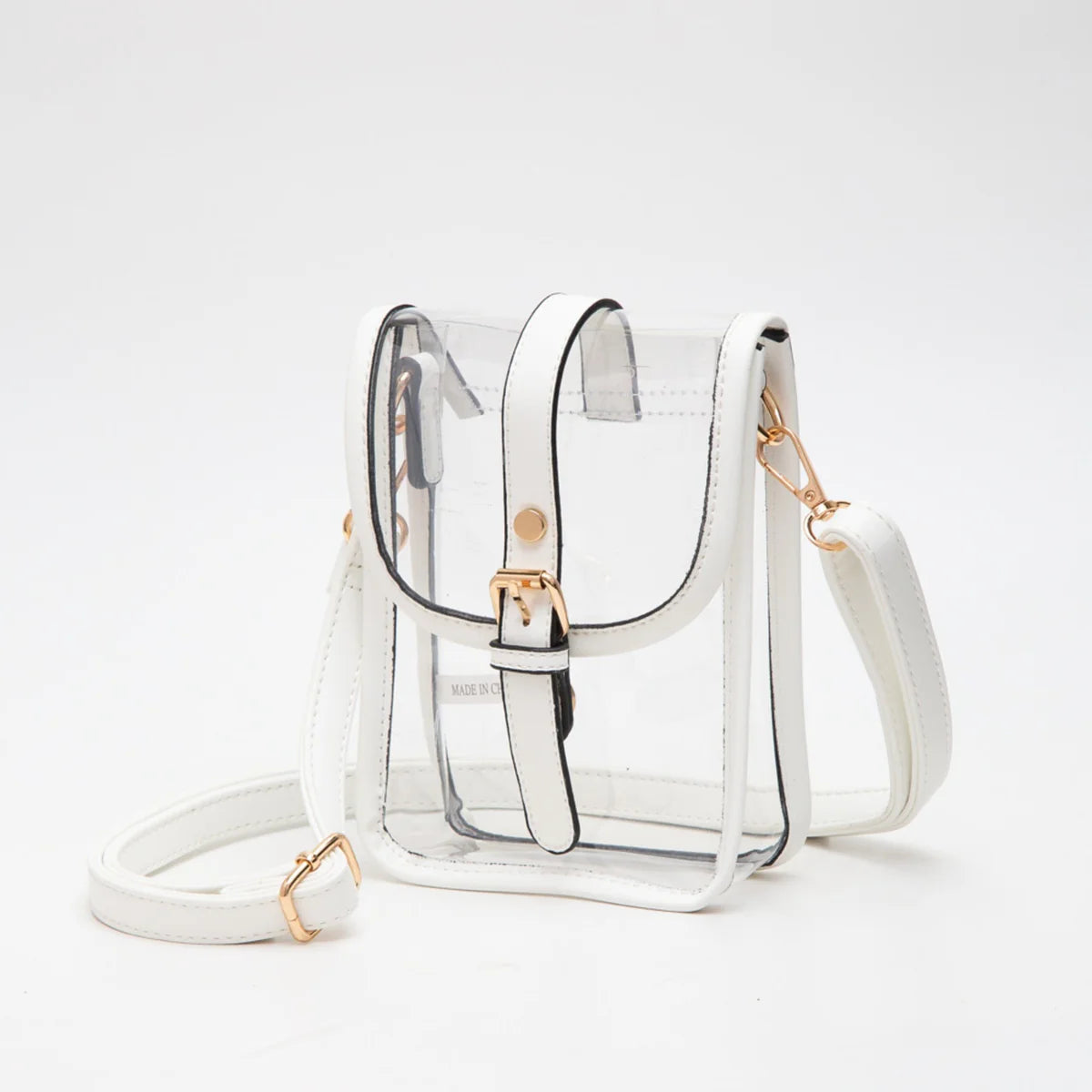 Clear Buckle Strap Crossbody